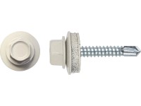 SW8 hatlapfejű mezőgazdasági csavar horganyzott fehér 4,8 cm x 35 mm 100 db