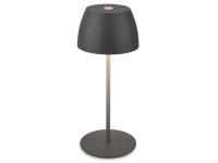 Brilo Serina Mini LED-es akkus asztali lámpa Antracit 20 cm x 8 cm