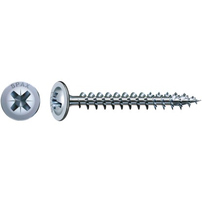 Spax T-Star tányérfejű bútorcsavar plus-behajtással 3 mm x 20 mm 100 darab
