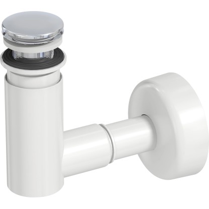 Prevex EasyClean szifon 40 mm átmérő / 32 mm pop up szeleppel krómozott