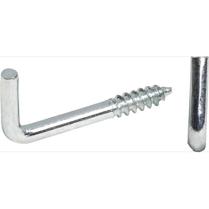 LUX csavaros kampó egyenes 3,8 mm x 50 mm horganyzott 5 darab