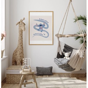 Komar Stitch Kindness fali kép, 50x70 cm, dekorált gyerekszobában.