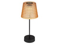 Napelemes asztali Globo lámpa fekete/borostyán Napelemes asztali Globo lámpa fekete/borostyán