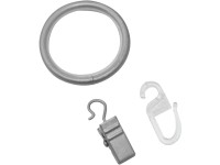 Gardinia Industrial Home függönykarikák csúszóbetéttel 25 mm átmérő ezüst 10 db Gardinia Industrial Home függönykarikák csúszóbetéttel 25 mm átmérő ezüst 10 db