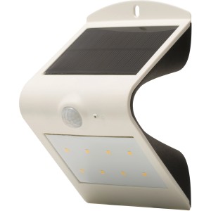 Fehér LED szolár fali lámpa Butterfly szenzorral, 220 Lumen, 6500 K.