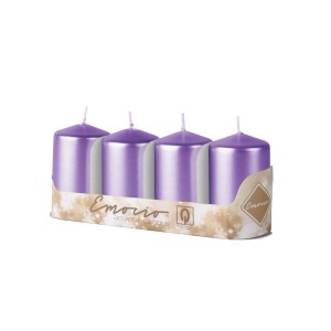 Emocio adventi hengergyertya 4 db 40 mm x 80 mm metal lila