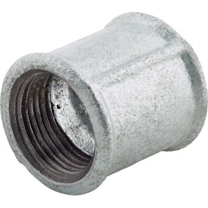 24,1 mm-es (Rp 3/4) temperöntvény fitting, horganyzott hüvely belső menettel csövekhez.