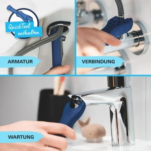 Grohe QuickFix Start Alira mosdócsaptelep QuickTool-lal történő felszerelése, króm L.