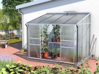 Ida 5200 falhoz támaszkodó melegház 6 mm-es légkamrás lemez fényes alumínium Ida 5200 falhoz támaszkodó melegház 6 mm-es légkamrás lemez fényes alumínium