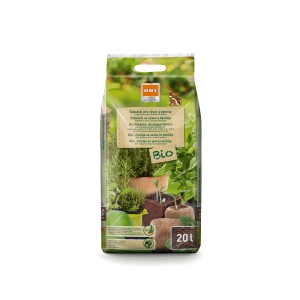 GROW by OBI BIO Vetőmag- és fűszernövény föld, 20l-es zsák. Ideális fiatal növényekhez és fűszernövényekhez.