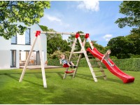 Tabaluga kalandhinta piros csúszdával 290 cm Tabaluga kalandhinta piros csúszdával 290 cm