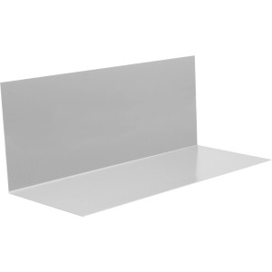 Alumínium színű szegélylemez (250x1000mm) vízorr nélkül tetőfedéshez.