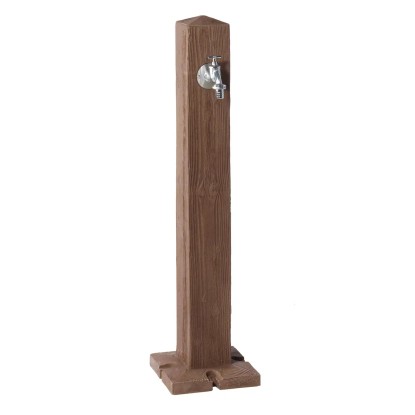 Wood kerti kút sötét fa