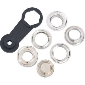 Szemes készlet kötélhúzóhoz, 24 mm, szürke sárgaréz, szerszámmal, háztartási segédeszköz.