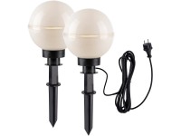 Just Light. Hemis kültéri dekorlámpa 2 részes fehér 20 cm átmérő