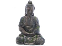 Buddha kerti szobor ülő magnézium 62 cm x 31 cm x 43 cm barna-zöld