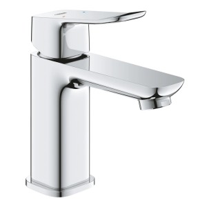 Grohe Dice egykaros mosdócsaptelep króm színben. Modern, fényes csaptelep szögletes dizájnnal és ívelt karral.
