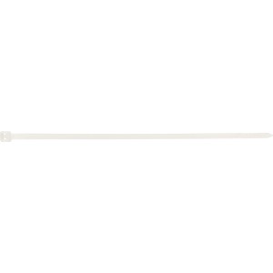 Fehér kábelkötegelő, 200 mm hosszú, 25 darabos készlet, kábelek kötegeléséhez.