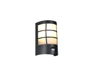 Reality Sintra kültéri fali lámpa matt fekete-fehér 1xE27 mozgásérzékelő