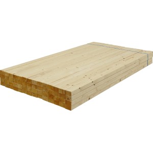 Gyaluált lucfenyő/jegenyefenyő gerenda köteg, 44x74x2000 mm, fa szerkezetekhez.