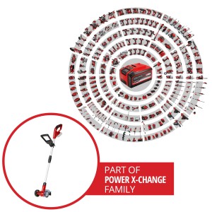 Einhell Power X-Change GC-CC 18 Li Solo akkus fugatisztító: Fugakefe teleszkópos nyéllel.