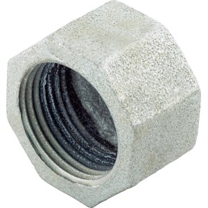 Temperált öntöttvas csavaros kupak, 24,1 mm (Rp 3/4), csőcsatlakozások tömítésére.