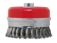 LUX kúpos fonott kefe sarokcsiszolókhoz 100 mm