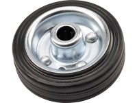 Tömör gumikerék, 100 mm, acélfelni, fekete, kerékagy: 40 mm Tömör gumikerék, 100 mm, acélfelni, fekete, kerékagy: 40 mm