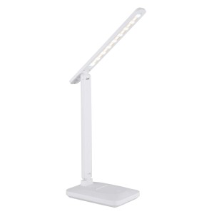 Fehér LED asztali lámpa irodába és dolgozószobába.
