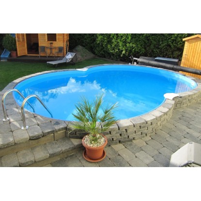 Medence szett Calypso félmagas beépíthető medence 525 cm x 320 cm