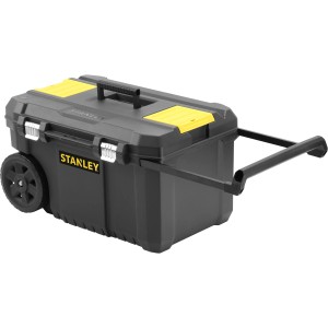 Stanley Essential Mobile szerszámosláda, 50L gurulós szerszámosláda teleszkópos fogantyúval.