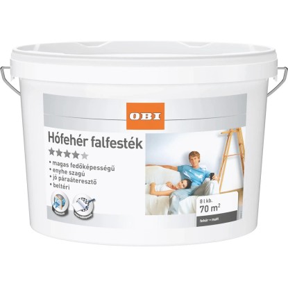 OBI diszperziós falfesték hófehér 8 l