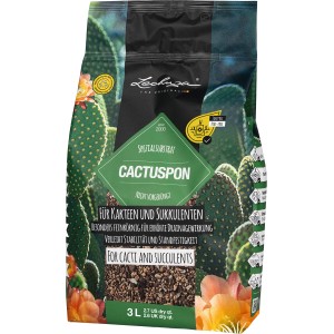 Lechuza Cactus Pon ültetőközeg, 3 l, kaktuszokhoz és pozsgás növényekhez. Tőzegmentes, ásványi és finom szemcsés.