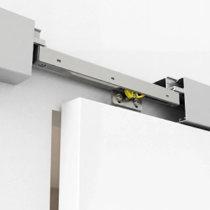 EasySlide 65 csillapító szett tolóajtókhoz 65 kg-ig, a csillapító technológia részletes nézete.