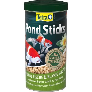 Tetra Pond Haleleség Sticks 1 l: Fő eledel kerti halak számára, természetes összetevőkkel.
