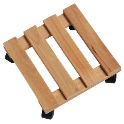 Virágtartó gurulós bordás kerek átmérője 30 cm bükk