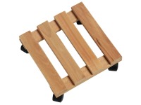 Virágtartó gurulós 25 cm x 25 cm bükk