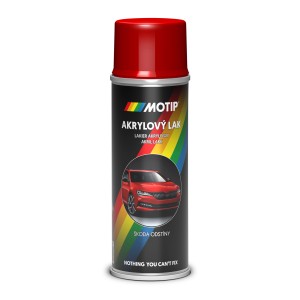 Piros autó spray festék a Motiptól.