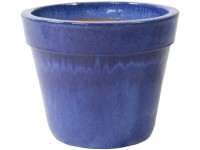 M Collections Basic Pot mázas kaspó 38 cm x 30 cm Kék