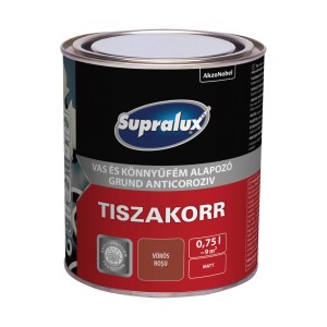 Supralux Tiszakorr alapozó, vörösbarna, matt, 0,75l-es doboz.