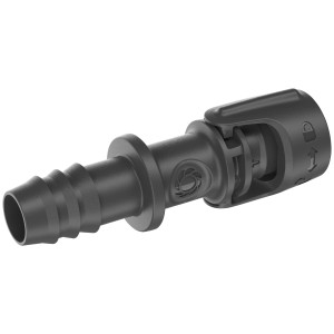 Gardena 13 mm-es univerzális csatlakozó Micro-Drip-rendszerekhez, elosztócsövek csatlakoztatásához.