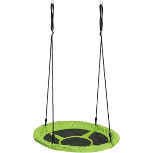Zöld SwingKing vászon fészekhinta, Ø 98 cm, csúszdákhoz és hintákhoz.