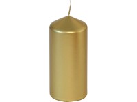 Tömbgyertya mártott aranyszínű 13 cm