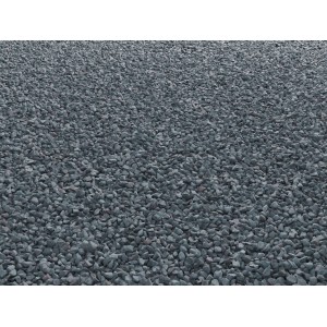 Antracit bazaltzúzalék (2-5mm) díszkavicsként vagy kerti utakhoz.