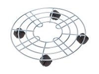 Virágtartó gurulós kerek átmérője 35 cm fém