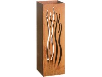 Gartenfreude mécsestartó 16 x 16 x 50 cm hullámok rozsdaszínű