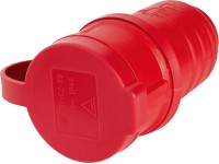 Védőérintkezős gumi lengőaljzat piros rövid Védőérintkezős gumi lengőaljzat piros rövid