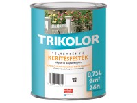 Trikolor kerítésfesték selyemfényű fehér 0,75 l