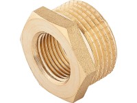 OBI menetes szűkítő idom 14,9 mm (Rp 3/8) x 26,4 mm (R 3/4) sárgaréz OBI menetes szűkítő idom 14,9 mm (Rp 3/8) x 26,4 mm (R 3/4) sárgaréz