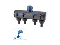 LUX-TOOLS 4 utas elosztó 26,4 mm (G 3/4) 33,3 mm-esre (G 1)